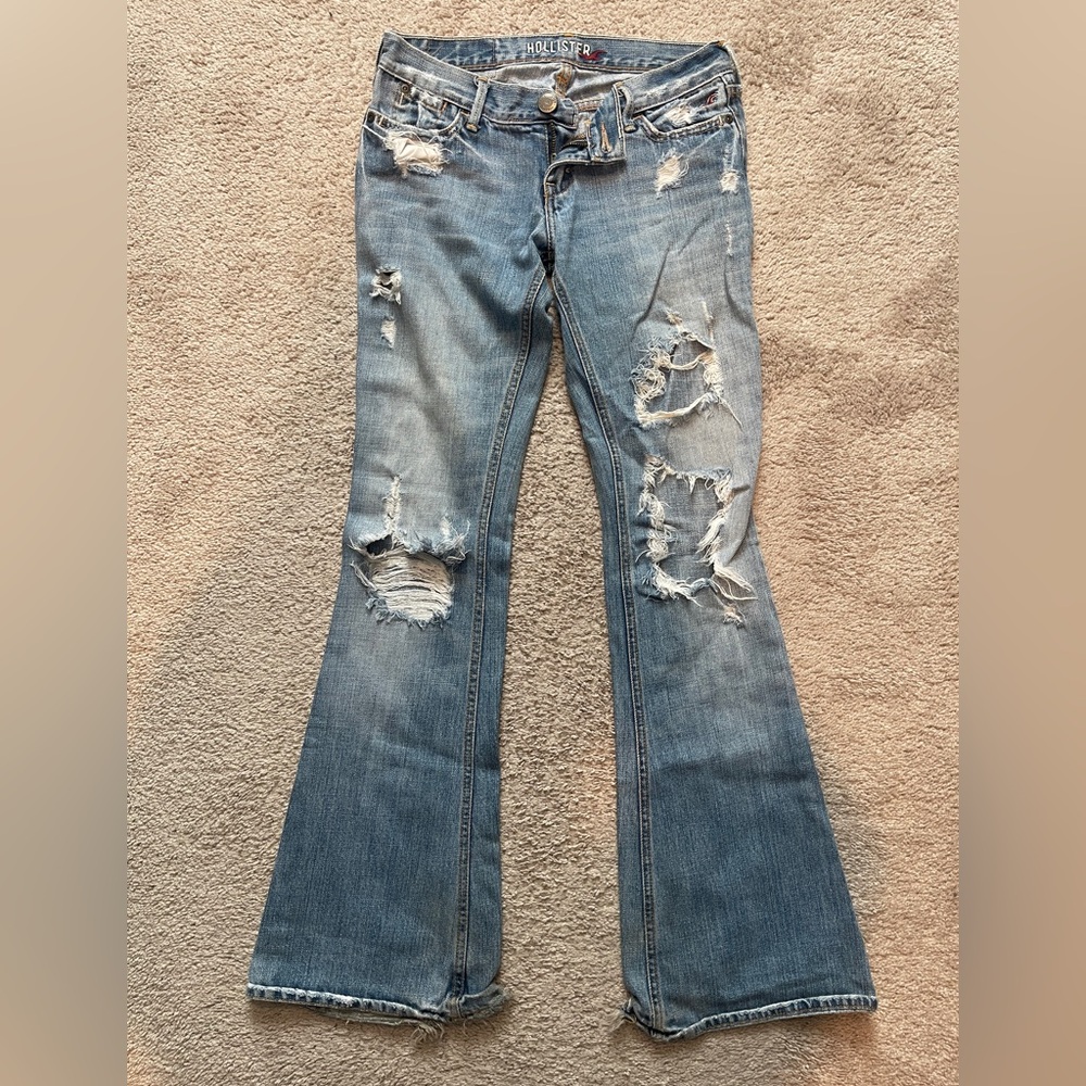 Hollister Distressed Flare Jeans